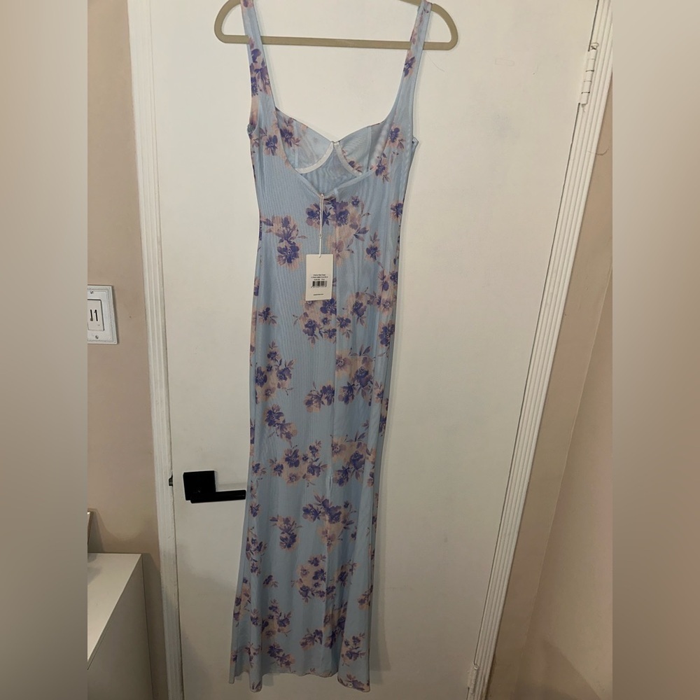 Peppermayo Exclusive Charity Maxi Floral Blue Dress Size US 2 - Picture 10 of 11